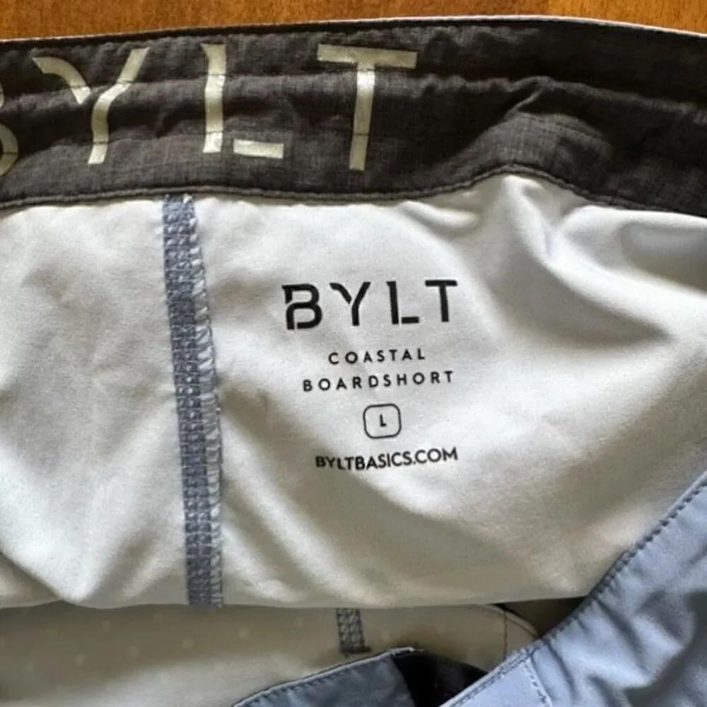 BYLT Basics Men’s Coastal Boardshort 2.0 Hybrid Polka Dot Slate Blue